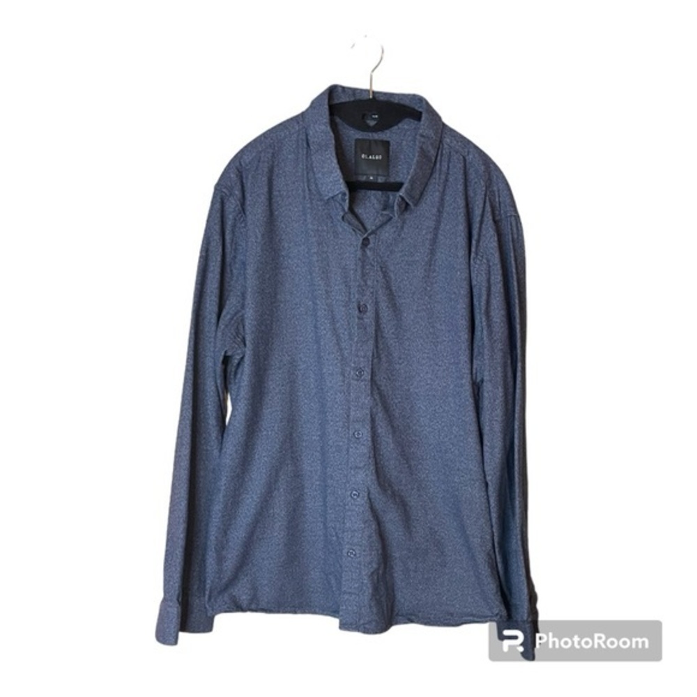 01.ALGO Charcoal Slim Button Down Dress Shirt Size‎ XL